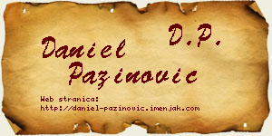 Daniel Pažinović vizit kartica